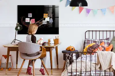 Magnetinė rašymo lenta išlieto gėrimo dizaino