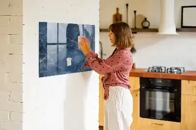 Magnetinė sauso valymo lenta elegantiško marmuro rašto