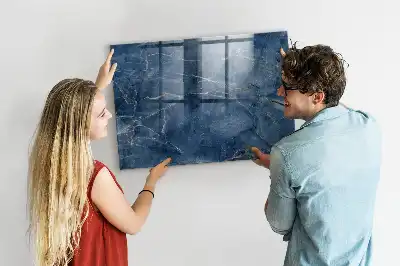 Magnetinė sauso valymo lenta elegantiško marmuro rašto