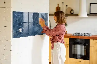 Magnetinė sauso valymo lenta elegantiško marmuro rašto
