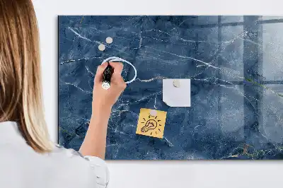 Magnetinė sauso valymo lenta elegantiško marmuro rašto