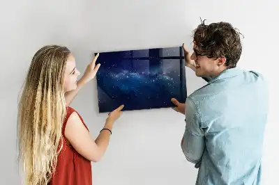 Magnetinė rašymo lenta tamsus dangus ir žvaigždės