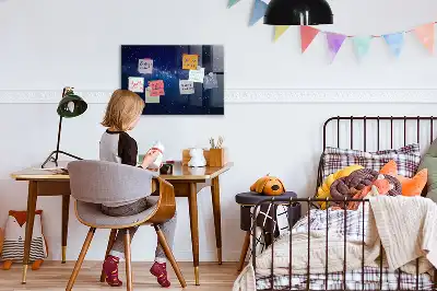 Magnetinė rašymo lenta tamsus dangus ir žvaigždės