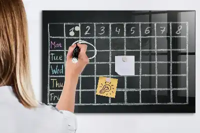 Magnetinė lenta sauso valymo pamokų tvarkaraštis
