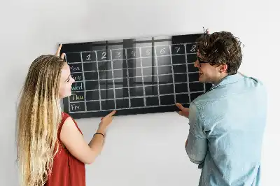 Magnetinė lenta sauso valymo pamokų tvarkaraštis