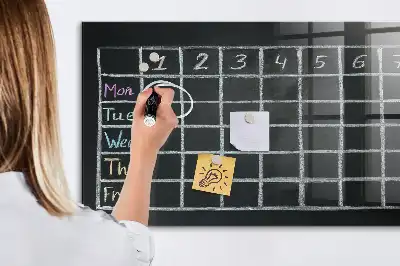 Magnetinė lenta sauso valymo pamokų tvarkaraštis
