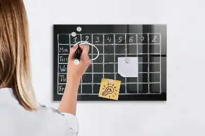 Magnetinė lenta sauso valymo pamokų tvarkaraštis