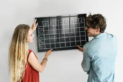 Magnetinė lenta sauso valymo pamokų tvarkaraštis