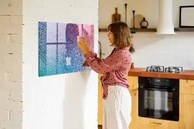 Magnetinė rašymo lenta su gradientiniu raštu