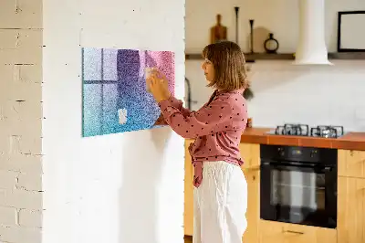 Magnetinė rašymo lenta su gradientiniu raštu