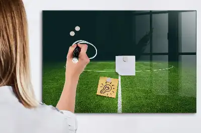Magnetinė lenta sausam valymui futbolo aikštės dizainas
