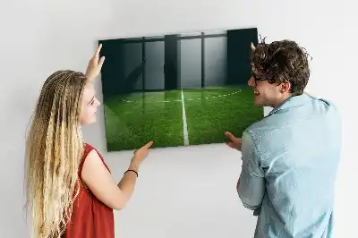 Magnetinė lenta sausam valymui futbolo aikštės dizainas