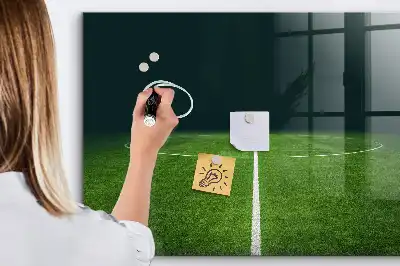 Magnetinė lenta sausam valymui futbolo aikštės dizainas