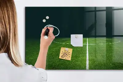 Magnetinė lenta sausam valymui futbolo aikštės dizainas