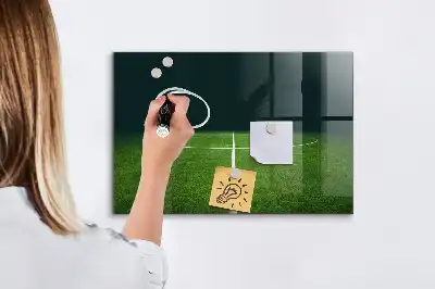 Magnetinė lenta sausam valymui futbolo aikštės dizainas