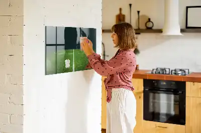 Magnetinė lenta sausam valymui futbolo aikštės dizainas