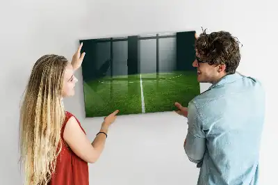 Magnetinė lenta sausam valymui futbolo aikštės dizainas