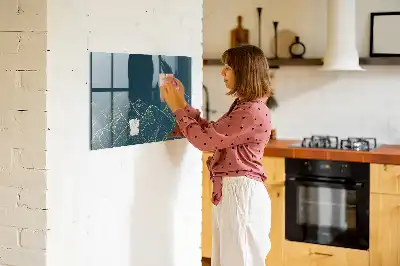 Magnetinė rašymo lenta kalnų eskizo dizainas