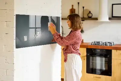 Magnetinė rašymo lenta su žygeivio tamsoje dizainu