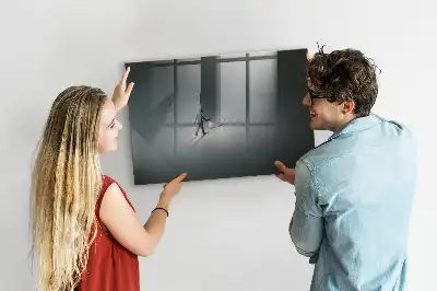 Magnetinė rašymo lenta su žygeivio tamsoje dizainu