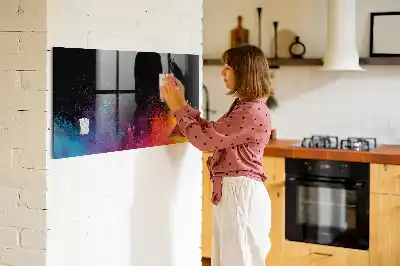 Magnetinė rašymo lenta spalvų sprogimo dizaino