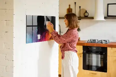 Magnetinė rašymo lenta spalvų sprogimo dizaino