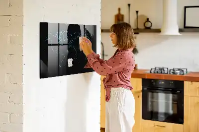 Magnetinė lenta pasaulio žemėlapio kontūras sausam valymui