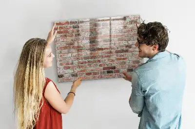 Magnetinė sauso valymo lenta plytų sienos rašto