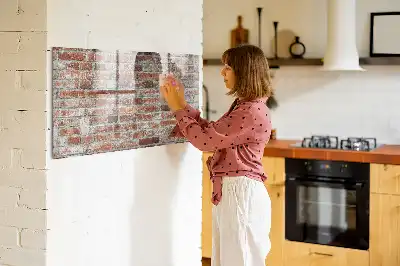Magnetinė sauso valymo lenta plytų sienos rašto