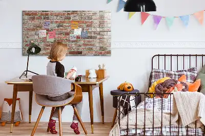 Magnetinė sauso valymo lenta plytų sienos rašto