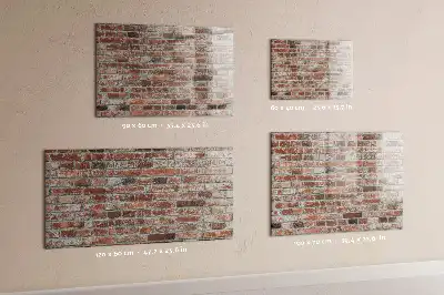Magnetinė sauso valymo lenta plytų sienos rašto