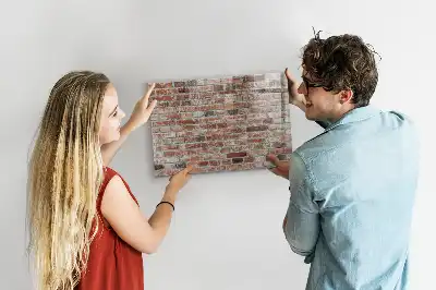 Magnetinė sauso valymo lenta plytų sienos rašto