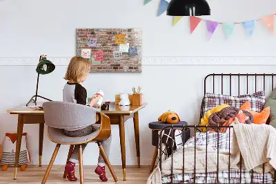 Magnetinė sauso valymo lenta plytų sienos rašto