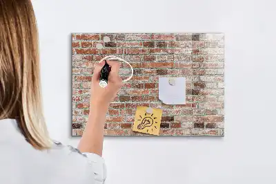 Magnetinė sauso valymo lenta plytų sienos rašto