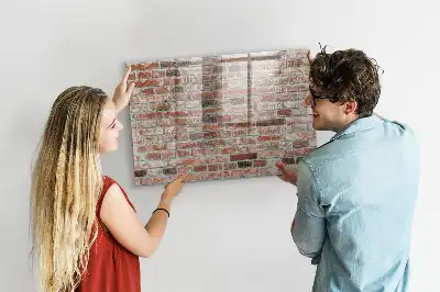 Magnetinė sauso valymo lenta plytų sienos rašto