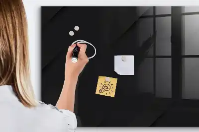 Magnetinė sauso valymo lenta tamsaus sienos rašto