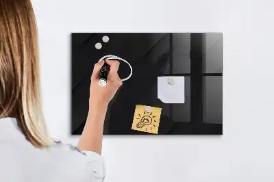 Magnetinė sauso valymo lenta tamsaus sienos rašto