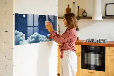 Magnetinė rašymo lenta su naktinės atmosferos dizainu