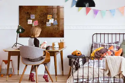 Magnetinė rašymo lenta žemėlapis su šalių pavadinimais