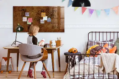 Magnetinė rašymo lenta žemėlapis su šalių pavadinimais