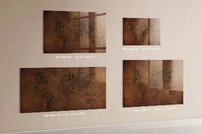 Magnetinė rašymo lenta žemėlapis su šalių pavadinimais