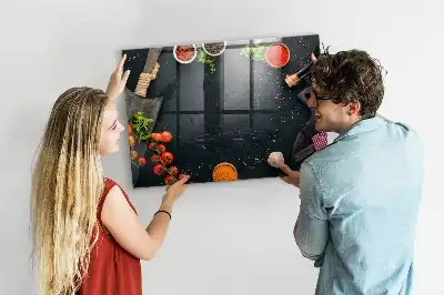 Magnetinė rašymo lenta virtuvės reikmenims