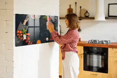 Magnetinė rašymo lenta virtuvės reikmenims