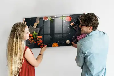Magnetinė rašymo lenta virtuvės reikmenims