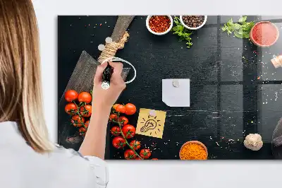 Magnetinė rašymo lenta virtuvės reikmenims