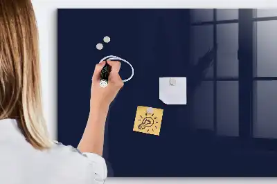 Magnetinė lenta sausam valymui tamsiai mėlyna