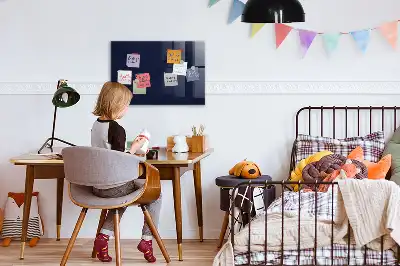 Magnetinė lenta sausam valymui tamsiai mėlyna
