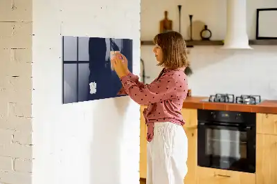 Magnetinė lenta sausam valymui tamsiai mėlyna