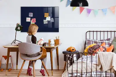 Magnetinė lenta sausam valymui tamsiai mėlyna