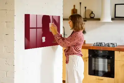 Magnetinė sauso valymo lenta bordo spalvos